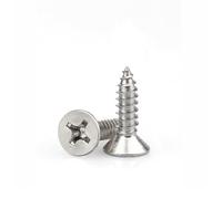 200pcs Small Wood Screws, Flat Head Screws for Wood, Stainless Steel Self Tapping Screw for Furniture,Woodworking, DIY Model Fixing, M3 x 16mm