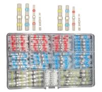 200Pcs Solder Seal Wire Connectors, Waterproof Solder Seal Heat Shrink WireTerminal Connectors Kit, Non Slip Insulated Wire Connectors for Marine Vehicle Electrical Engineering