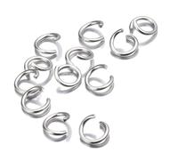 200pcs Stainless Steel Open Jump Rings, Single Loop Split Rings Connectors for DIY Jewelry Findings(6mm)