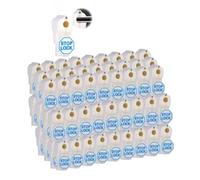 200pcs Stop Lock Peg Hook Locks Plastic Stop Locks for Retail Shop, Shopping Center, Mobile Phone Store White 7mm