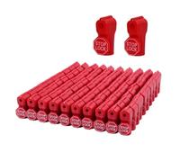 200pcs Stop Lock Peg Hook Locks Plastic Stop Locks for Retail Shop, Shopping Center, Mobile Phone Store red 7mm
