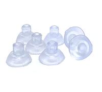 200Pcs Suction Cups for Glass Table Tops,Plastic Transparent Suction Cups Without Hooks for Home Decoration(Dia:15mm/0.59in)
