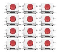 200Pcs Tactile Push Button Switches, 6 x 6 x 3.1mm, Brass Mini Electronic Components - High Safety Performance, Durable Smooth Operation, Versatile for Electronics and Automotive