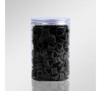 200pcs Tattoo Ink Cap Cups,Heart-shaped Silica Gel Tattoo Ink Cup,Disposable Pigment Container for Tattooing Use (Black)