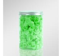 200pcs Tattoo Ink Cap Cups,Heart-shaped Silica Gel Tattoo Ink Cup,Disposable Pigment Container for Tattooing Use (Green)