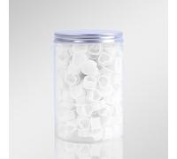 200pcs Tattoo Ink Cap Cups,Heart-shaped Silica Gel Tattoo Ink Cup,Disposable Pigment Container for Tattooing Use (White)