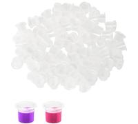 200pcs Tattoo Ink Caps Cups,Pigment Ink Caps,Tattoo Ink Pots,Disposable Ink Cups Tattoo Pigment Caps Holder Container,Plastic Ink Containers for Ink Pigment Cups Tattoo Supplies(13mm)