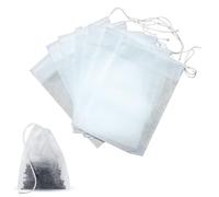 200PCS Tea Filter Bags with Drawstring, Tea Bag Empty, Reusable Teabag, Teafilter, for Loose Tea Infuser for Loose Tea, Coffee & Spices (7X9Cm)