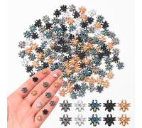 200PCS Tiny Spider Decor for Dollhouse Mini Things for Fairy Garden