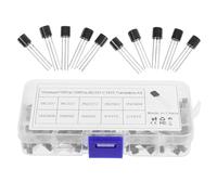 200pcs To-92 Diode Transistor Kit 10 Types X 20 Black Components