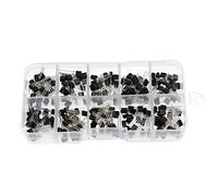 200PCS TO-92 NPN P-NP P-ower Transistor 10 Types Values Kit Set BC337/ BC327/ 2N222/ 2N2907/ 2N3904/ 2N3906/ S8050/ S8550/ A1015/ C1815 with Assorted Storage Box Portable