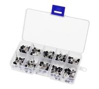 200Pcs Transistor Kit BC327 BC337 2N2222 2N2907 2N3904 2N3906 S8050 S8550 A1015 C1815 PNP/NPN 10 Values TO-92 Transistors Set
