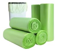 200PCS Trash bags, food waste bags, compostable food waste bags, Small Green Food Caddy for Kitchen Office Bathroom, Clear Recycling