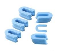 200pcs U-Shaped Horseshoe Shims for Tile Spacing, 1/16 in (1.7mm) PP Leveling Wedges Positioning Clips with Reusable Storage Tub, for Marble Gra
