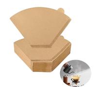 200pcs Unbleached Disposable Coffee Filters - 2 Cone Paper Fits for Drip and Compatible with Pour Over Coffee Maker (2-6 Cup)