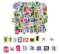 200PCS Vintage Alphabet Stickers A-Z Letters and 0-9 Numbers Waterproof Vinyl Alphabet Stickers for Scrapbooking, Calendars,Suitcase, Notebooks, Journal，Travel Case, Laptop, Planners