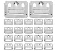 200Pcs Wall Panel Buckle Replacement Z Clips Stainless Steel 4.8x3.4x0.4cm | Easy Installation, Panel Alignment Support, Silver Finish, for Bamboo Fiber and Wpc Wall Panels