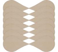 200pcs Water Drop Wooden Cutouts for Crafts, Easy to Paint Beige