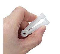 200pcs White Umbilical Cord Clamps, Sterile Single-Use Neonatal Cord Clips, Veterinary Whelping & Home Birth Supplies for Midwives, Doulas, Breeders, Emergency Kits