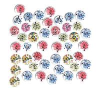 200pcs Wooden Buttons for Knitting Sewing Button DIY Craft Button Vintage Decor Decked Cartoon Wooden Button Buttons for Crafts Printed Wooden Button to Weave Antique Bamboo Child