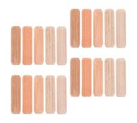 200pcs Wooden Dowel Pins M8 X 30mm Fluted Chamfered Rods