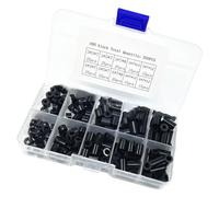 200Piece Nylon Spacer Set Insulation Column Standoff for Hobbyists and Professional Application PCB Builders Black Nylon