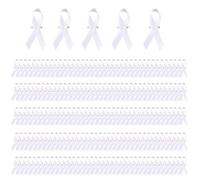200Pieces Assorted Public Welfare Ribbon Brooches Charity Ribbon Pins Ribbon Texture for Community Service Participants