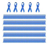 200Pieces Assorted Public Welfare Ribbon Brooches Charity Ribbon Pins Ribbon Texture for Community Service Participants