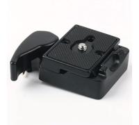 200PL-14 Quick Release Plate Clamp Adapter, Aluminum Alloy RC2 Mount Replacement Compatible with Manfrotto 323, 496RC, 498RC, 804RC2 Tripod Head, 1/4" & 3/8" Thread Camera Mount Base [SI28]