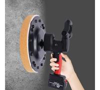 200RPM Wall Smoothing Polishing Machine, 16800W Electric Concrete Cement Mortar Trowel, Hand-Held Putty Cement Mortar Trowel Plaster Smoothing Tool ,twobatteryversion