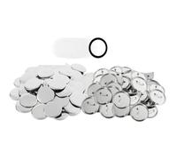 200Sets Metal Badge Pin Button Maker Parts 25mm 32mm 37mm For Art Crafts Making Iron-Base Badges For DIY Craft Production(37mm-200Pcs)