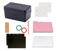200Sheets Note Paper Set Double Side Lined Notes with 150Sheets Note Card Binder Divider Binder Rings and Stoarge Case Card Case
