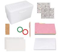 200Sheets Portable Note Pad with 150Sheets Notes Card for Office School Including Stoarge Case Binder Divider Sticker Note Storage Box