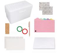 200Sheets Portable Note Pad with 150Sheets Notes Card for School Including Stoarge Case Binder Divider Sticker Student Card Box