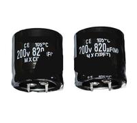 200v 820uf +/- 20% Audio Electrolytic Capacitor Radial 30x35mm(NCC 30x35mm 10pcs)