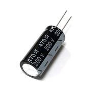 200V470uf 18x40mm Aluminum Electrolytic Capacitor 470uf 200v 470mf 200vdc 470MFD 200wv 22uf 33uf 47uf 100uf 220uf 330uf 5/10Pcs(200v22uf 8x16 10pcs)