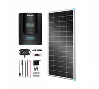 200W 12V/24V Monocrystalline Solar Premium Kit w/Rover 20A Charger Controller - Rigid Solar Panel Kit (1x200W)