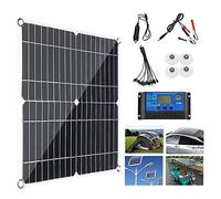 200W 400W 600W 800W Solar Panels Kit With 30A/60A Controller, USB 12V Portable Solar Power Charger for Motorhome/Roof/Camping Car/Boat/RV, High Conversion Rate,200W-30A