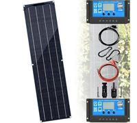200W 400W 800W Flexible Solar Panel for RV, 12V Solar Power Panel Kit with 40A Charge Controller & Inverter Monocrystalline Solar Panels for Camping Off Grid Car Battery Charging Boat(B,200W)