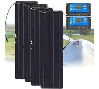 200W 400W 800W Flexible Solar Panel Kit System Monocrystalline Photovoltaic Solar Cell for Boat, Car, Yacht, Caravan, Outdoor Power Charging(800W)