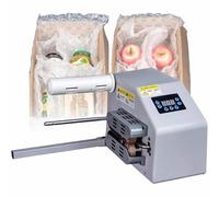 200W Air Pillow Film Inflator Tool, Air Cushion Packaging Machine with Digital Control, Adjustable Speed/Air Volume/Temperature, High-Speed for Logistics