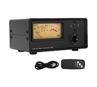 200W Audio Amplifier Speaker Selector with VU Level Meter and Remote Control - 2 in 1 Out or 1 in 2 Out Audio Switcher for Class A B D and Tube Amplifiers - USB Type C 5V Power