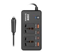 200W Car Power Inverter DC12V To AC220V With USB Ports For Tablets Laptops And Mobile Devices Long Drives