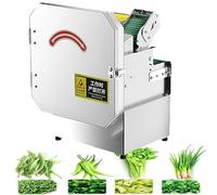 200W Commercial Scallion Chopper, 150kg/hour, 1.3-35 Mm Thickness Adjustable, for Ginger Chili Potato Cucumber, Green Onion Celery