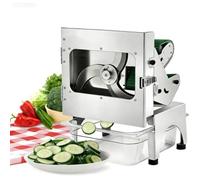 200W Commercial Vegetable Slicer (Chives, Spring Onions, Beans, Peppers),Automatic Spring Onion Slice with 7cm Conveyor Belt, Electric Veggie Fruit Chopper for Restaurant Hotel Kitchen