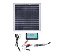 200W Dual Panel Solar Kit with 10A Controller, Reliable Solar Energy System for Portable Power, Off Grid Living, Camping, RV, Boat and Backup Power Applications (1pcs)