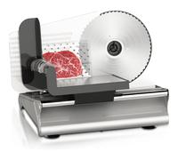 200W Electric Meat Slicer,7.5" Removable Blades,0-15mm Adjustable Thickness