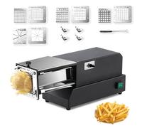 200W Electric Potato Cutter Professional Potato Chip Cutter Machine Electric Vegetable Cutter Commercial French Fry Cutter 8 & 10 & 12mm & 8-Wedge Stainless Steel French Fry Cutter for Potatoes