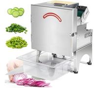 200W Electric Vegetable Cutter, Commercial Scallion Slicer, 700BPM L utting Machine for Garlic Ginger Chili Potato Cucumber