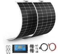 200W Flexible Solar Panel Set 2X100w ETFE Monocrystalline | IP68 Weatherproof Power Solution for Catamaran Large RV And Off-Grid Marine Photovoltaic Panels